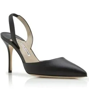 MANOLO BLAHNIKマノロブラニクCAROLYNE ネイビーused美品 MANOLO BLAHNIKマノロブラニクCAROLYNE ネイビーused美品